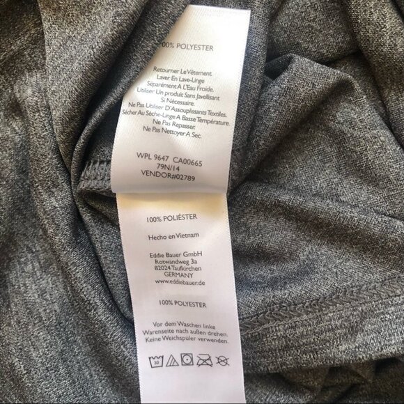 NWOT Eddie Bauer Freedry Golf Polo Shirt in Grey - Picture 8 of 11
